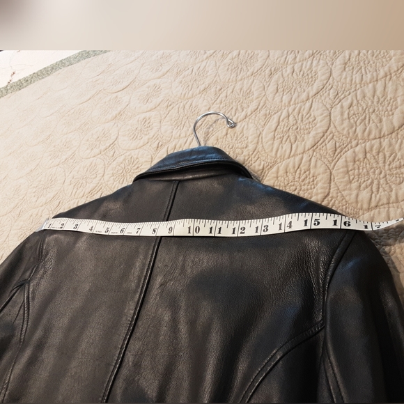 CASUAL CORNER ANNEX, BEAUTIFUL GENUINE BLACK LEATHER JACKET, SIZE SMALL - Picture 16 of 16